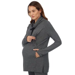 Sale Ultra Cozy Maternity Long Sleeve Funnel Neck Tunic Women Maternity|Long Sleeves