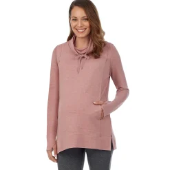 Sale Ultra Cozy Maternity Long Sleeve Funnel Neck Tunic Women Maternity|Long Sleeves
