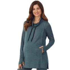 Sale Ultra Cozy Maternity Long Sleeve Funnel Neck Tunic Women Maternity|Long Sleeves