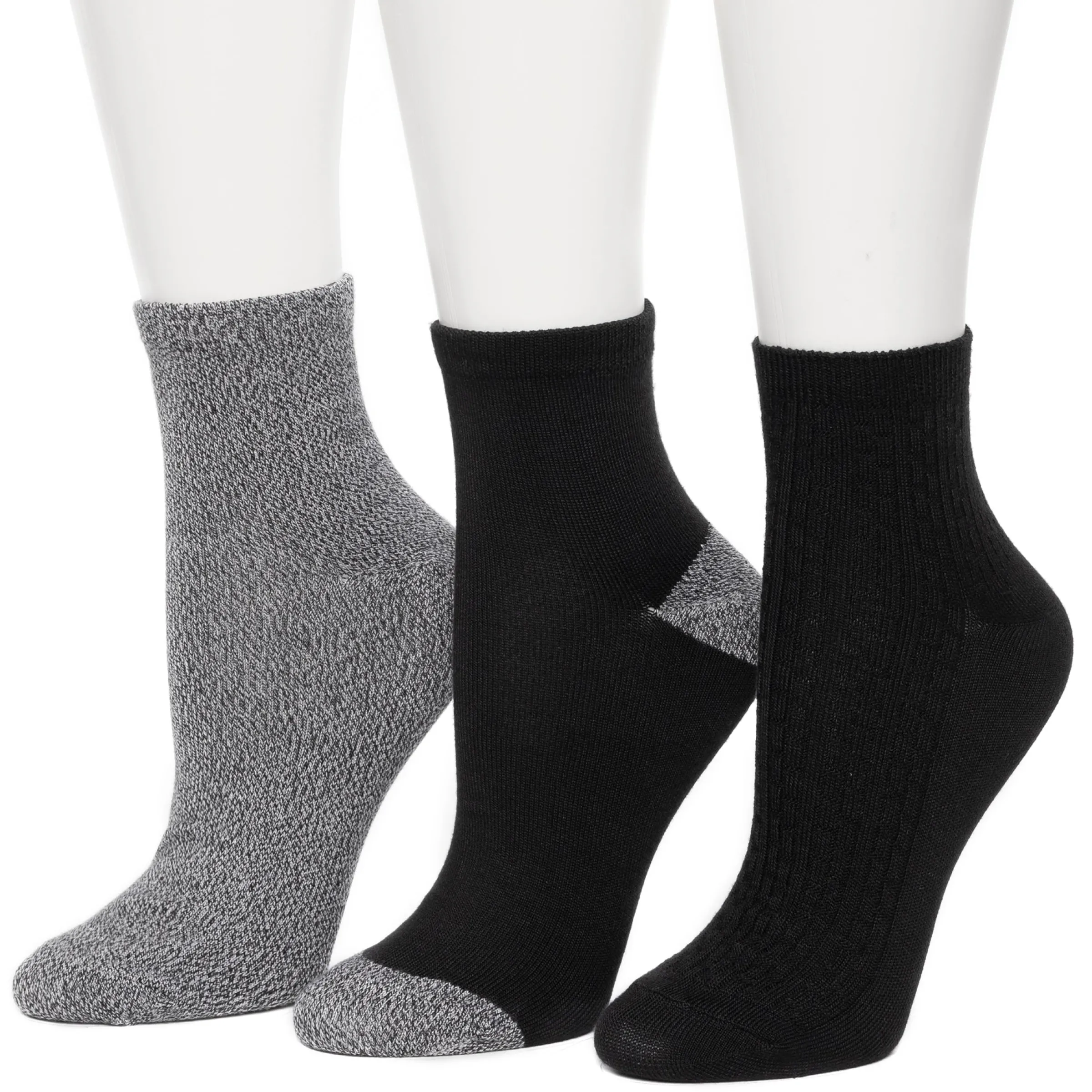 Vertical Texture Anklet Sock 3 Pack Women Socks|Women's Accessories