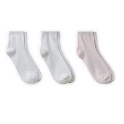 Vertical Texture Anklet Sock 3 Pack Women Socks|Women's Accessories