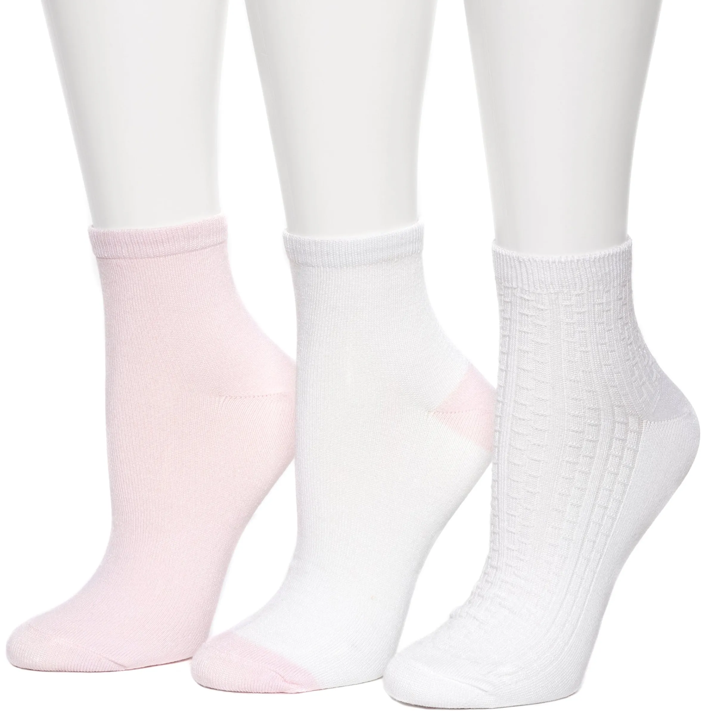 Vertical Texture Anklet Sock 3 Pack Women Socks|Women's Accessories