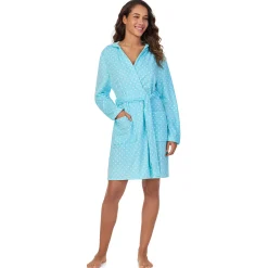 Sale Vintage Terry Wrap Robe with Hood Women Sleepwear