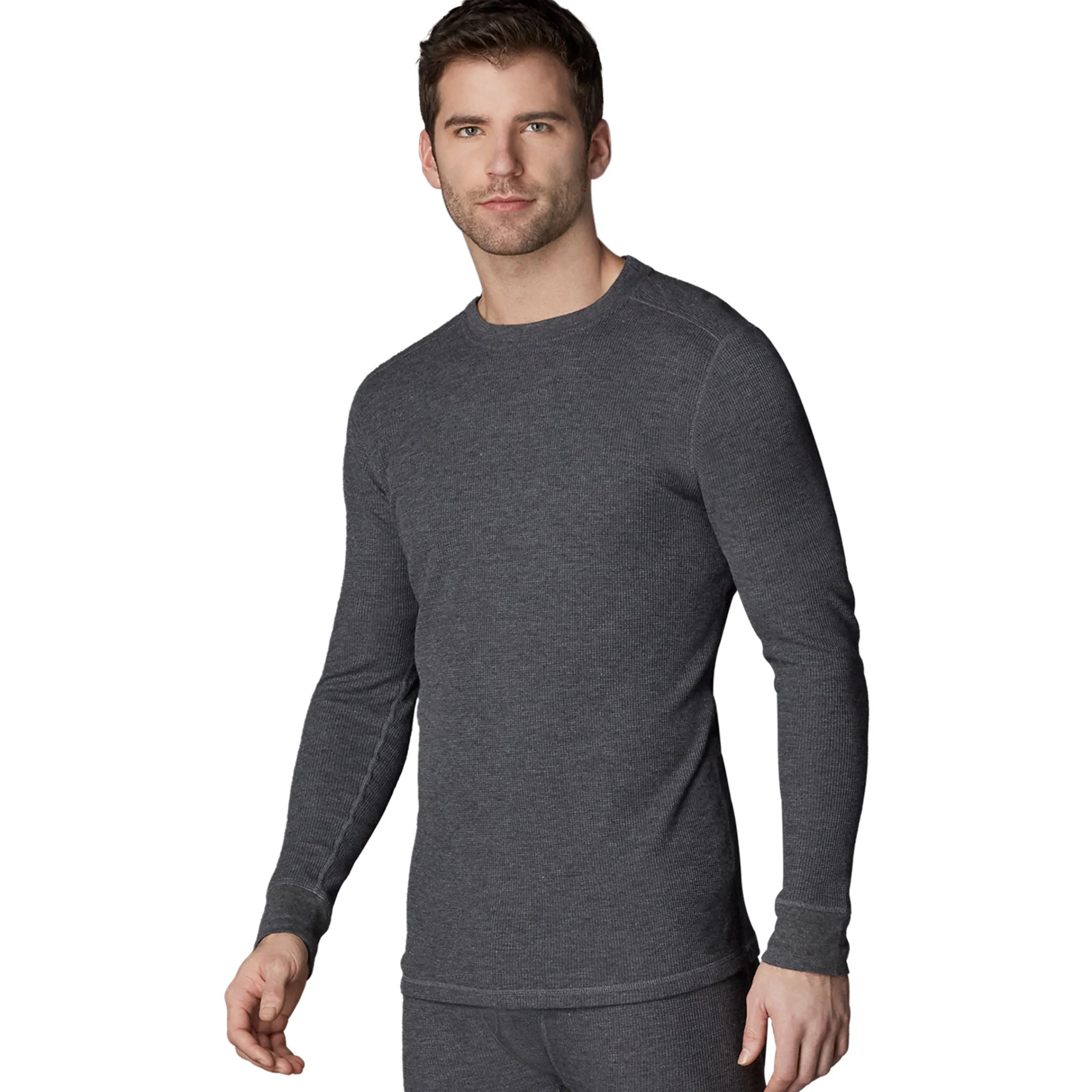 Best Waffle Thermal Long Sleeve Crew Tops