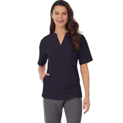 Hot Womens Scrub Split Neck Top Women Womens Scrubs|Scrubs