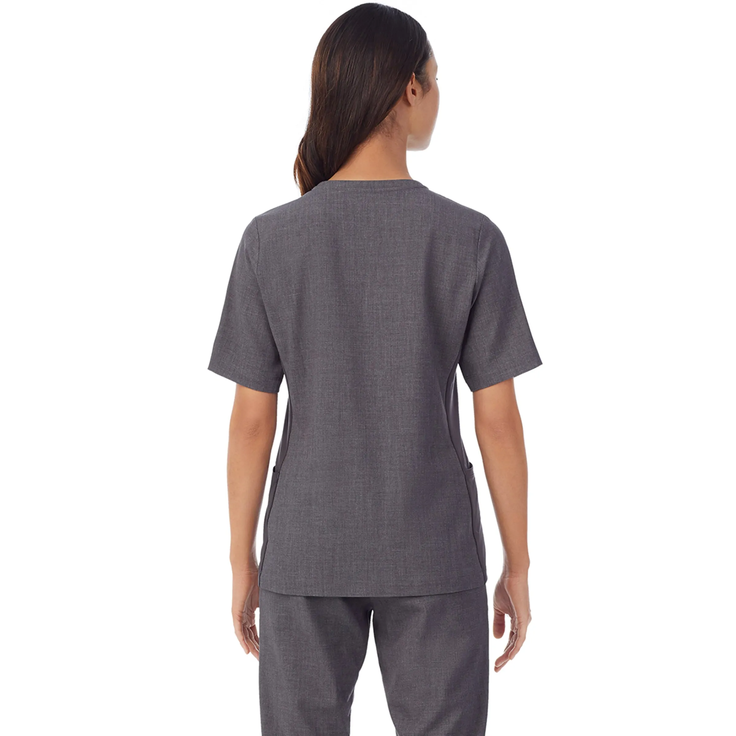 Hot Womens Scrub Split Neck Top Women Womens Scrubs|Scrubs