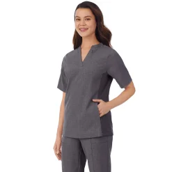 Hot Womens Scrub Split Neck Top Women Womens Scrubs|Scrubs