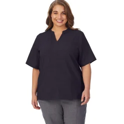 Discount Womens Scrub Split Neck Top PLUS Women Womens Scrubs|Plus Size