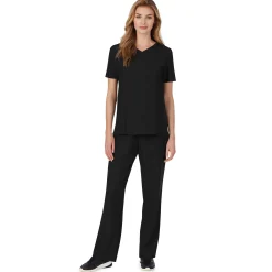 Sale Womens Scrub V-Neck Top with Chest Pocket PETITE Women Womens Scrubs|Scrubs