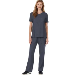 Sale Womens Scrub V-Neck Top with Chest Pocket PETITE Women Womens Scrubs|Scrubs