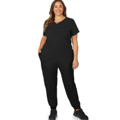 New Womens Scrub V-Neck Top with Chest Pocket PLUS Women Womens Scrubs|Scrubs
