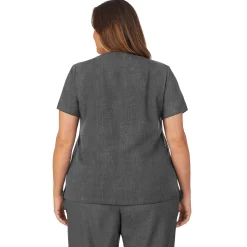 New Womens Scrub V-Neck Top with Chest Pocket PLUS Women Womens Scrubs|Scrubs