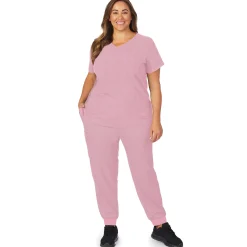 New Womens Scrub V-Neck Top with Chest Pocket PLUS Women Womens Scrubs|Scrubs