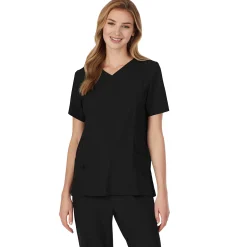 Womens Scrub V-Neck Top with Side Pockets PETITE Women Womens Scrubs|Scrubs