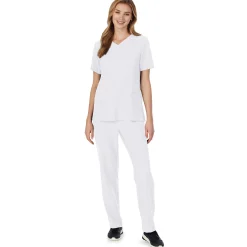 Womens Scrub V-Neck Top with Side Pockets Women Womens Scrubs|Scrubs
