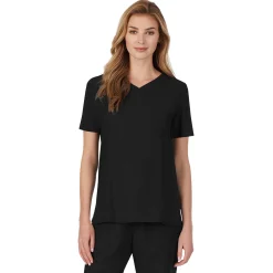 Womens Scrub V-Neck Top with Chest Pocket Women Womens Scrubs|Scrubs
