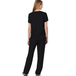 Womens Scrub V-Neck Top with Chest Pocket Women Womens Scrubs|Scrubs