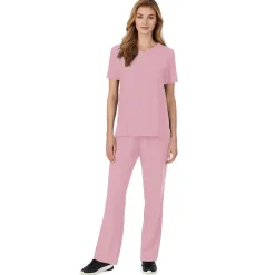 Womens Scrub V-Neck Top with Chest Pocket Women Womens Scrubs|Scrubs